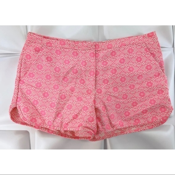 TOBI Womens Sz M Pink Cream Floral Jacquard Shorts - Picture 1 of 7